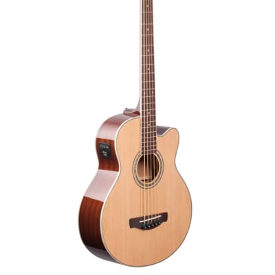 Ibanez AEB105E Acoustic Electric Bass Natural High Gloss image 8