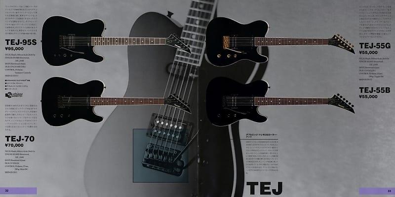 Fernandes TEJ-55B 1990`s Black | Reverb