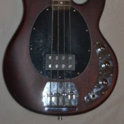 Sterling Sterling by Music Man S.U.B. StingRay Bass 2015 Rosewood Fingerboard Electric  Walnut Stain Black Pickguard image 2
