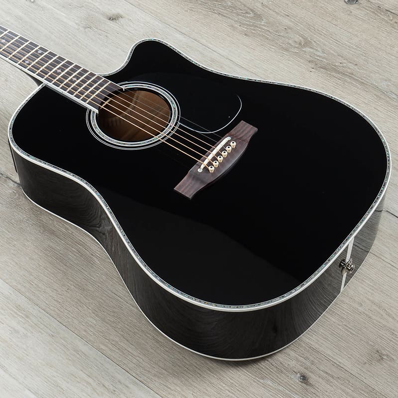 Guitarra 12 Cuerdas Takamine EF341DLX Deluxe Black Acoustic