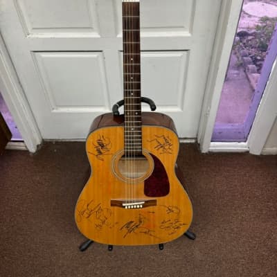 Used Fender DG-7 Acoustic Guitar w/ Signatures, Signed, and Autographed by Crystal Gale, Kathy Matta, and MORE!! for sale