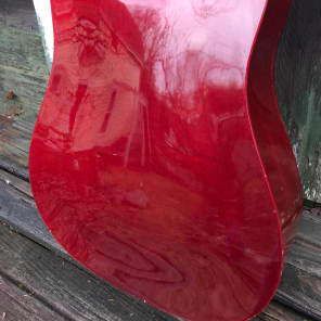 Nice 1990 Westerly, Rhode Island Guild D-15WG Red Transparent Red with TKL HSC image 13