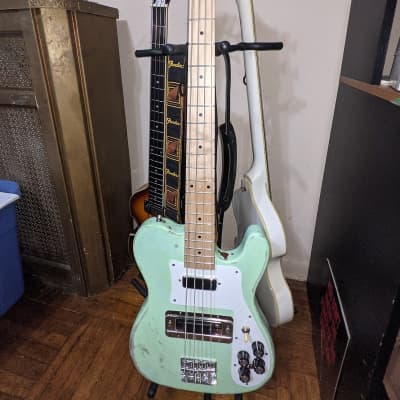 Retrovibe Telenbacker (medium scale) Green Custom Made Guitar image 1