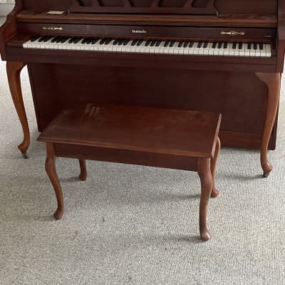 BALDWIN CLASSIC SPINET PIANO CHERRY FINISH MODEL 536 W/ BENCH MADE IN USA image 2