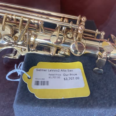 Selmer SAS280R LaVoix II Step-Up Model Alto Saxophone 2010s - Clear-Lacquered Brass image 2
