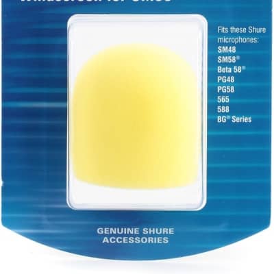 Shure A58WS Microphone Windscreen - Yellow image 1
