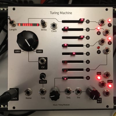 Music Thing Modular Turing Machine mk1 + Voltages + Pulses Music Thing Modular Turing Machine mk1 + Voltages + Pulses