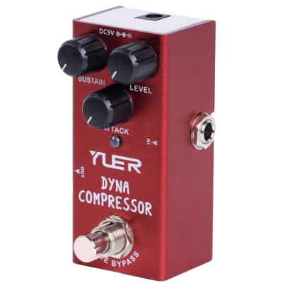 YUER Dyna Compressor Electric Guitar Effects Pedal True Bypass ✅New image 2