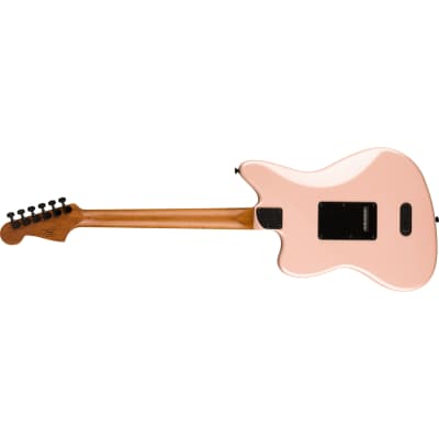 Squier (Fender) Contemporary Active Jazzmaster HH Guitar, Shell Pink Pearl image 4