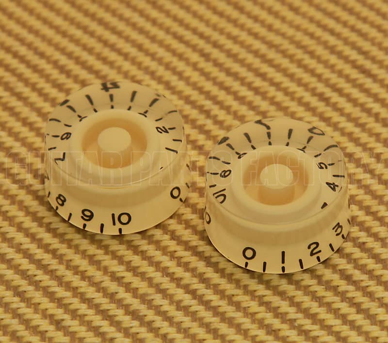 PK0130028 (2) Cream Speed Knobs For Gibson® USA Guitar & Reverb