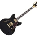 D'angelico Excel DC w/ Stop-Bar Tailpiece - Solid Black