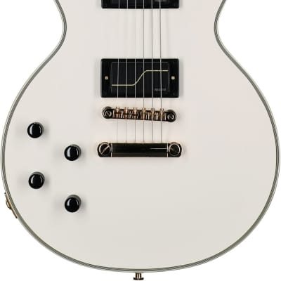 Epiphone Matt Heafy Les Paul Custom Origins Electric Guitar, Left-Handed (with Case), Bone White image 2