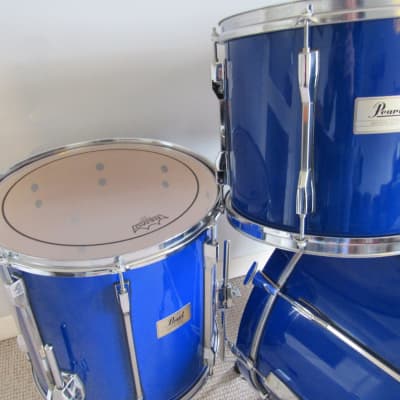 Pearl Session Elite Drum Kit Blue Lacquer 22/12/13/16 image 5