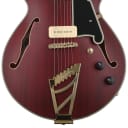 D'Angelico Deluxe SS Semi-hollowbody Electric Guitar - Satin Trans Wine (SSDxSTWd1)