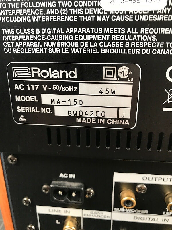Roland Ma15d Edirol MA-15D Digital Stereo Micro Monitor Pair