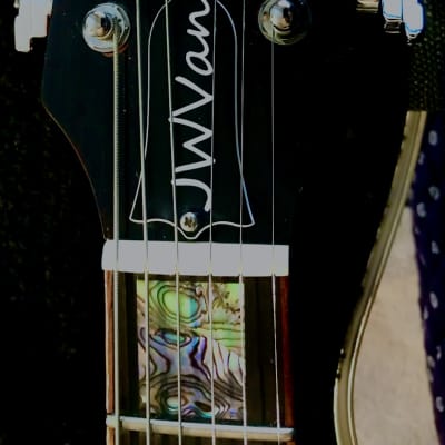 J.W. Van SG style neck through Electric guitar Cherry Burst image 10