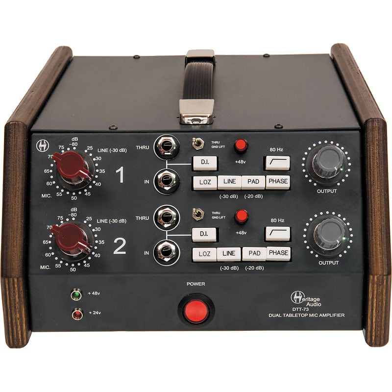 Heritage Audio DTT-73 Dual Tabletop Microphone Preamp image 1
