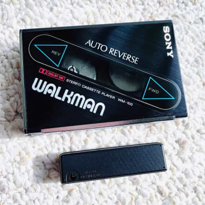 Sony WM-100 Walkman Cassette Player, RARE Excellent Black ! Working ! image 10