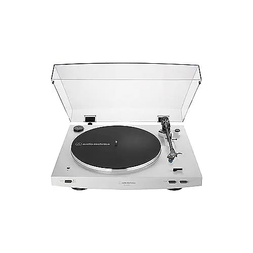 Audio-Technica Audio Technica AT-LP3XBT-WH Bluetooth Turntable Belt Drive Fully Automatic 33/45 (White)  			