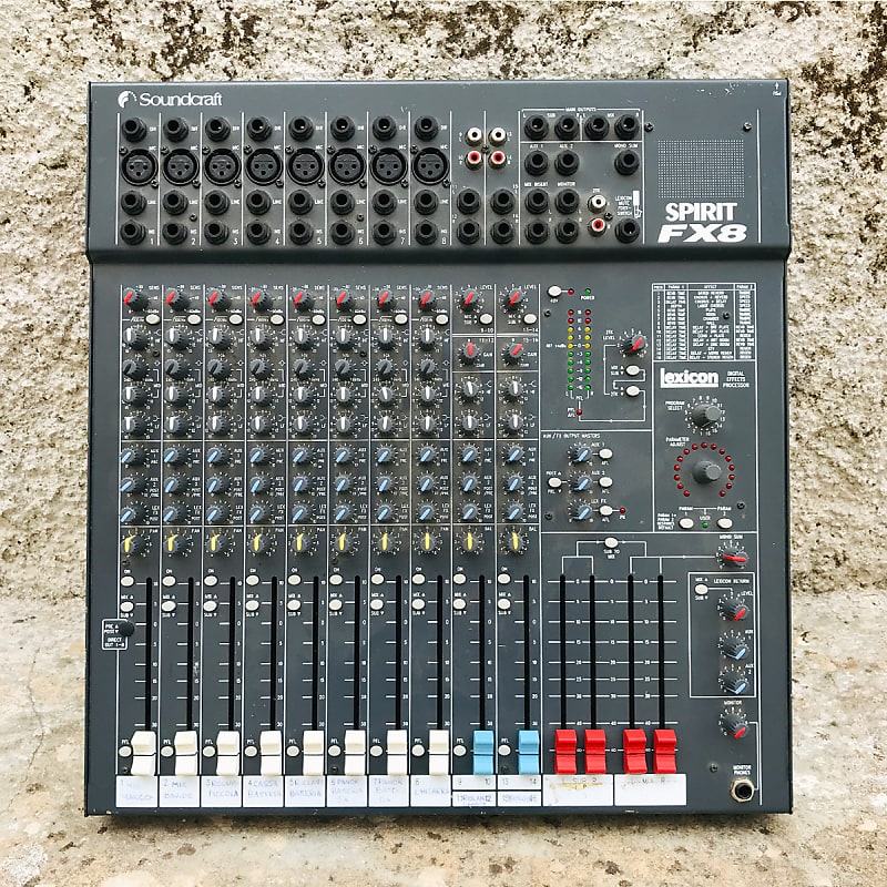 Soundcraft Spirit FX8 8-Channel Analog Mixer w/ Lexicon Effects (Made in  USA)