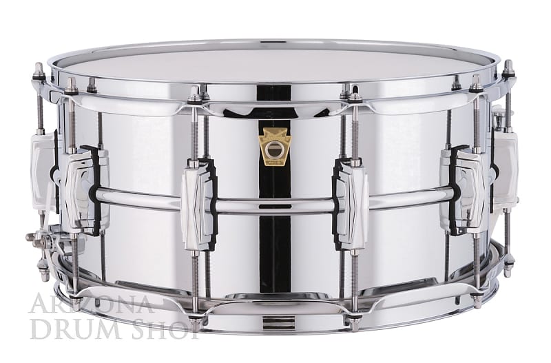 Ludwig LM402 Supraphonic 6.5x14" Aluminum Snare Drum image 1