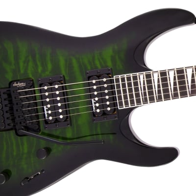 Jackson JS Series Dinky Arch Top JS32Q DKA Guitar, Transparent Green Burst image 4