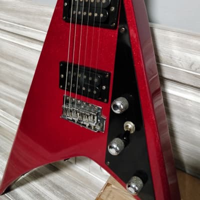 MAKO XK9 80's Flying V Randy Roads Type Candy Apple Red image 3