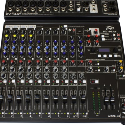 Peavey PV 14AT Compact 14-Channel Mixer with Bluetooth and Antares Auto-Tune image 1