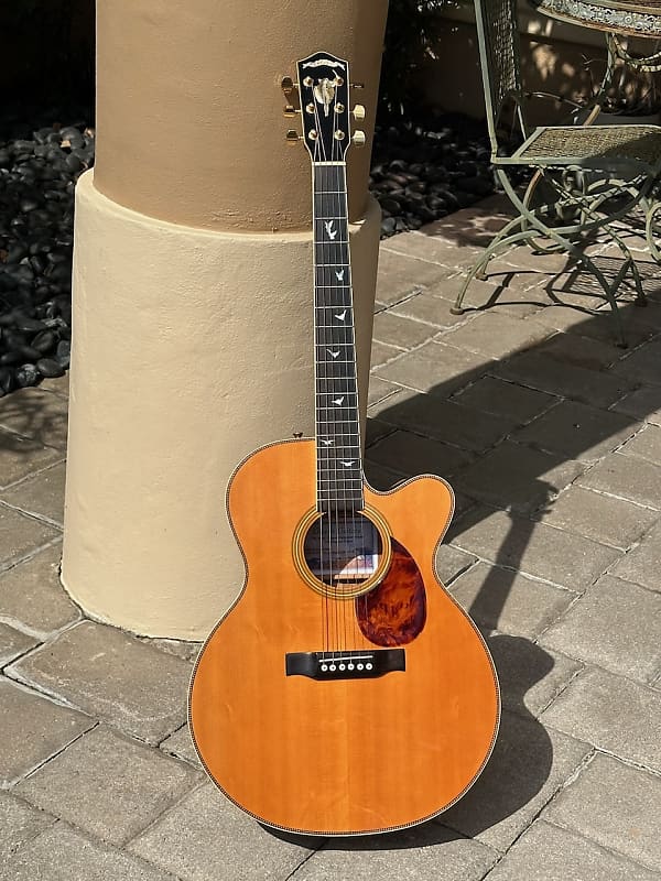 Greven Chapin Carpenter Model J Herringbone Deluxe 2004 - stunning Cutaway  using killer Australian Lacewood !