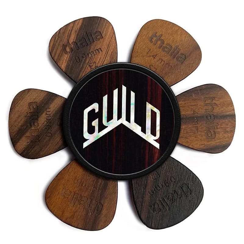 Guild® by Thalia Pick Puck ~ Black Ebony with Guild Pearl Logo image 1
