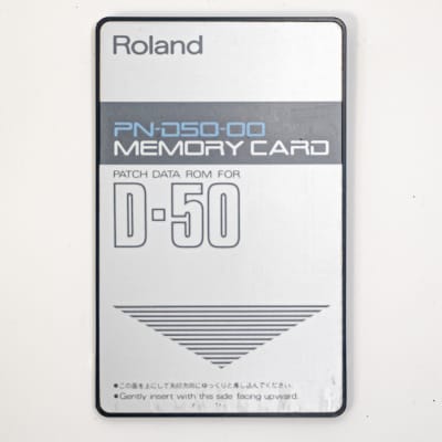 Roland D-50 Memory Card Patch Data ROM PN-D50-00