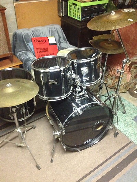 Vintage pearl export series drum set discount