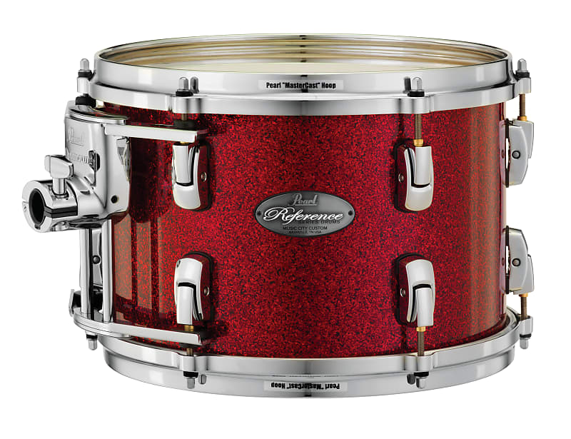 Pearl Music City Custom 10"x8" Reference Series Tom RED GLASS RF1008T/C407 image 1