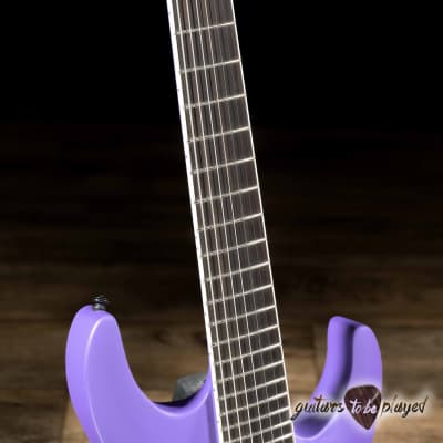 ESP LTD SC-607 Stephen Carpenter 7-String Baritone Guitar w/ Case – Purple Satin image 4