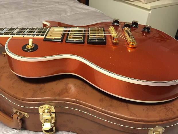 Gibson Custom & Historic Les Paul 2012 Orange Sparkle | Reverb