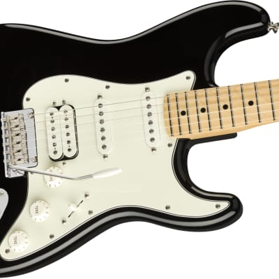 Fender Player Stratocaster HSS Electric Guitar Maple FB, Black image 4