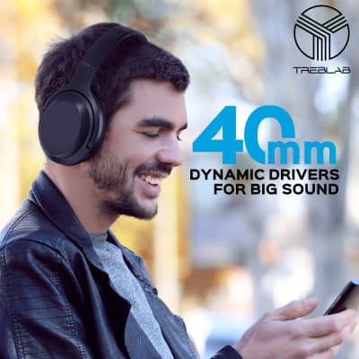TREBLAB Z7 PRO - Hybrid Active Noise Canceling Headphones with Mic - 45H Playtime &USB-C Fast Charge Bild 8