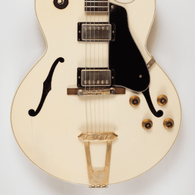 SOLD! 1987 Gibson ES-175 D in RARE aged white finish, Hollowbody electric guitar image 1