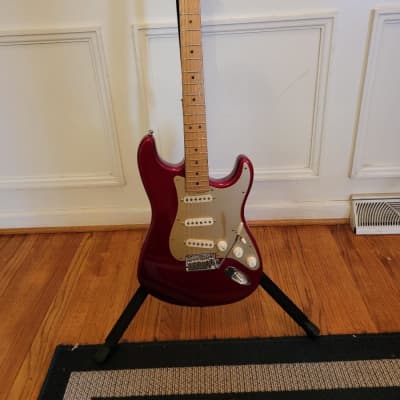 Fender  USA American  Roadhouse Stratocaster with Maple Fretboard 1997  Candy Apple Red image 1