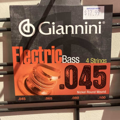 giannini Electric bass .045-.100 4 string bass set ( NEW IN PACKAGING ) for sale