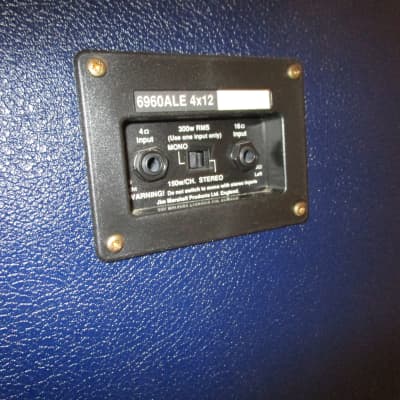 Marshall 1962-1992 30th 6100LE Anniversary BLUE 100 watt FULL Stack near Mint w/ original shipping image 19