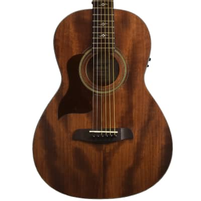 Sawtooth Mahogany Series Left-Handed Solid Mahogany Top Acoustic-Electric Parlor Guitar image 1