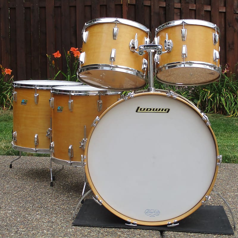 Ludwig No. 993 Pro Beat Outfit 9x13 / 10x14 / 16x16 / 16x18 / 14x24" Drum Set (3-Ply) 1969 - 1976 image 1