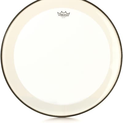 Remo Powerstroke P4 Clear Bass Drumhead - 24 inch - with Impact Patch image 1