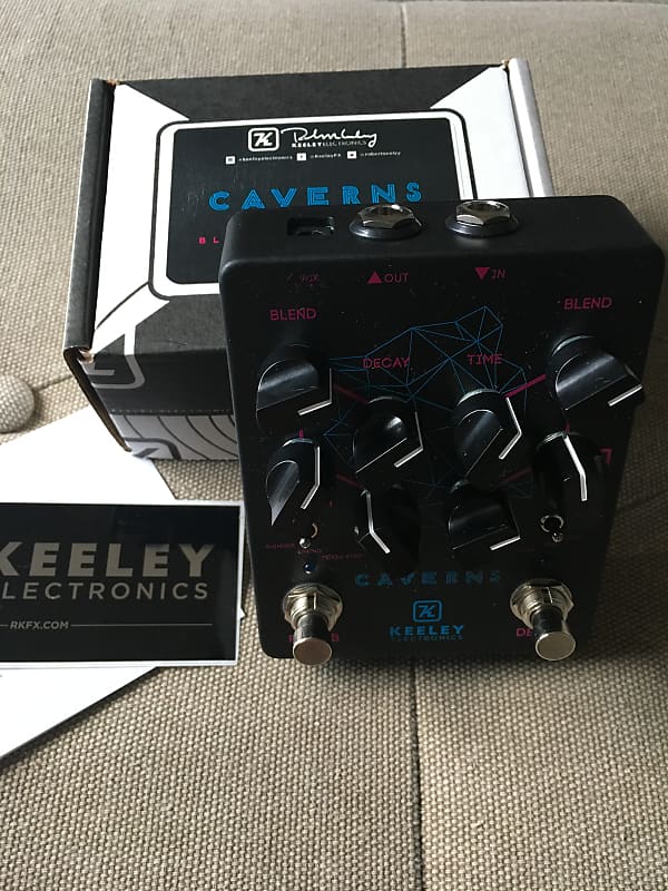 Keeley Caverns Reverb Delay V2 Limited Edition Black Neon