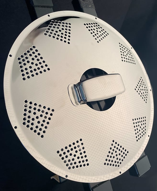 Resonator Guitar Resonator Cover Plate, 'Biscuit' Design Reverb UK