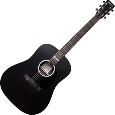 Martin DX Johnny Cash Acoustic Electric Guitar in Black w Gig Bag image 2