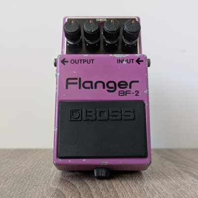 ★良音! ブラックラベル★ 1984年 BOSS BF-2 日本製 ビンテージ☆ Boss BF-2 Flanger (Black Label) 1980 - 1984 - Purple - Moku