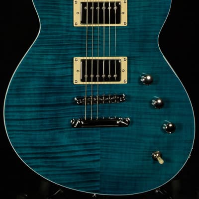 Reverend Roundhouse HB-FM - Turquoise Burst | Reverb