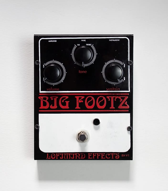 Lo-Fi Mind Effects Big Footz white/Red *Authorized Dealer*  FREE Shipping! image 1